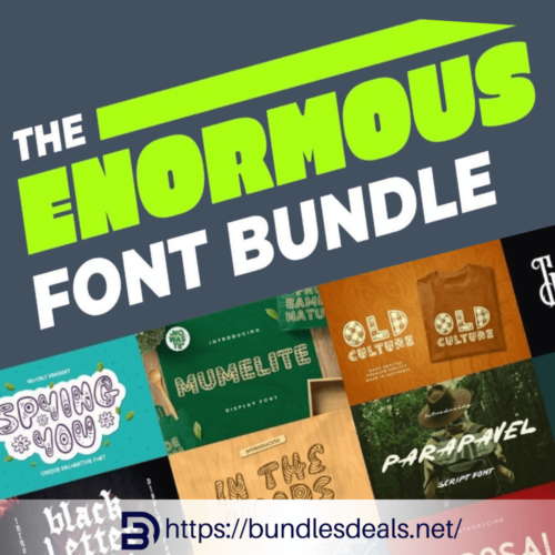 100+ Enormous Fonts Bundle