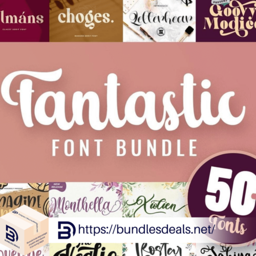 50+ Fantastic Fonts Bundle