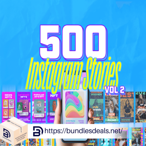 500 Social Media Stories Bundle