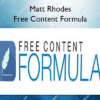 Free Content Formula – Matt Rhodes