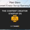 The Content Creator Startup Operating System