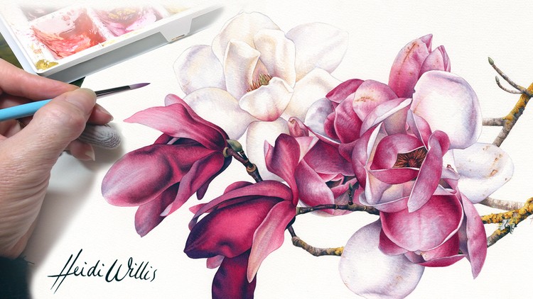 Paint Realistic Watercolor and Botanicals - STUDIO BASICS