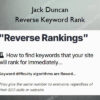 Reverse Keyword Rank – Jack Duncan