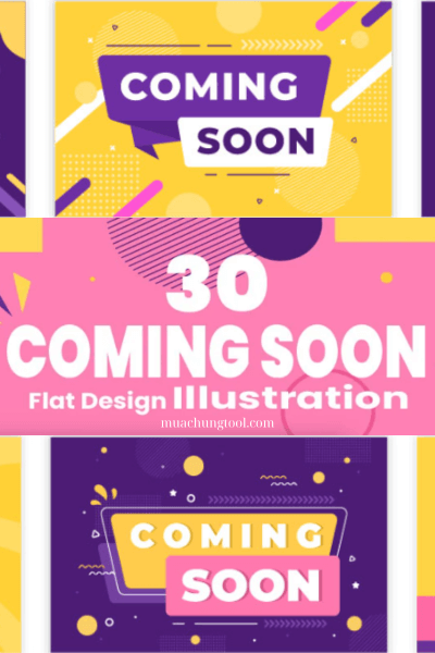 30 Coming Soon Banner Background Illustration