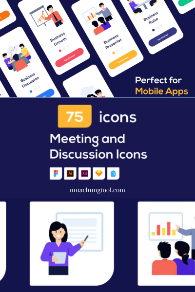 75 Business Meeting Vector Icons