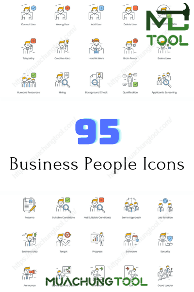 95 Business People Icons