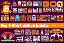 Dog T-shirt Design Bundle