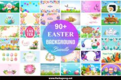 Happy Easter Background Bundle