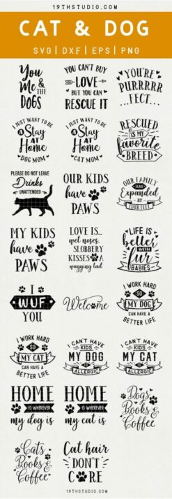 23 Design Dog&Cat Printable T-Shirt and mug LEO9B34G|||