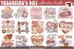 Retro Valentines Day Sublimation Bundle