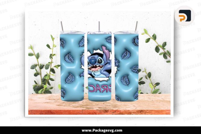 Stitch Grace Template, 20oz Skinny Tumbler Wrap LICSTTTU