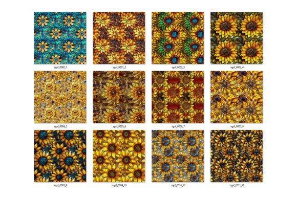 Sunflower-Stained-Glass-Digital-Paper-Graphics-71024194-4-580x387