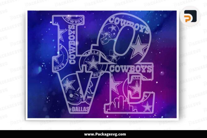 Love Dallas Cowboys SVG, NFL Football Club Design LMOMZX0A