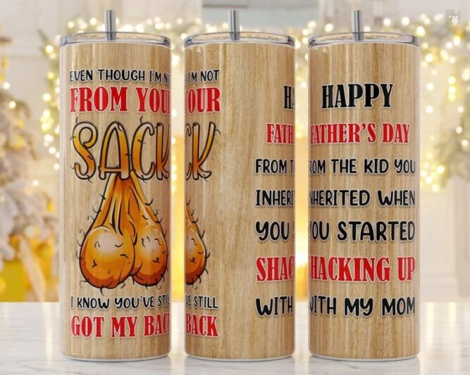 Funny Happy Father's Day Sublimation PNG, 20oz Tumbler Wrap LMFNYZY3