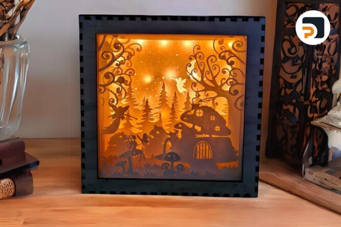 Fairy Land Light Box, SVG Paper Cut Files