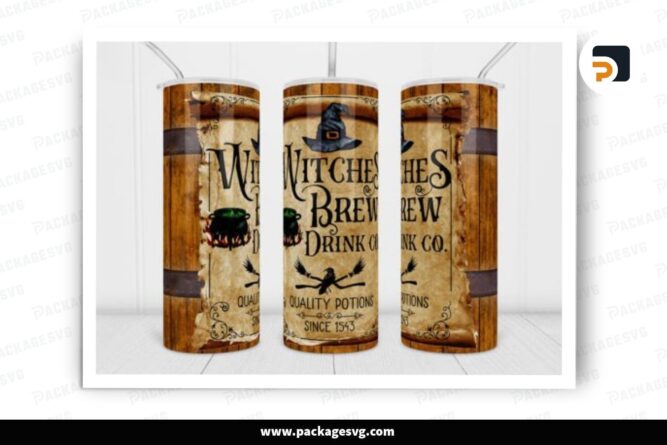 Witches Brew Sublimation Design, 20oz Skinny Tumbler Wrap LNTTIL4Z