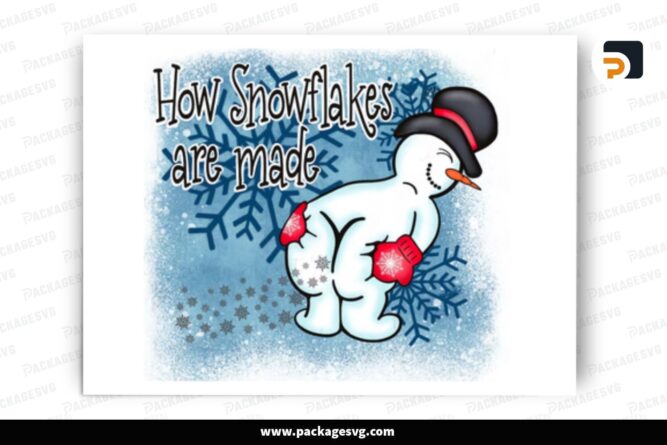 How Snowflakes Are Made Winter Christmas PNG, Christmas Sublimation Design