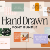 Edgy Hand-Drawn Font Bundle