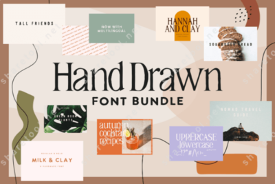 Edgy Hand-Drawn Font Bundle