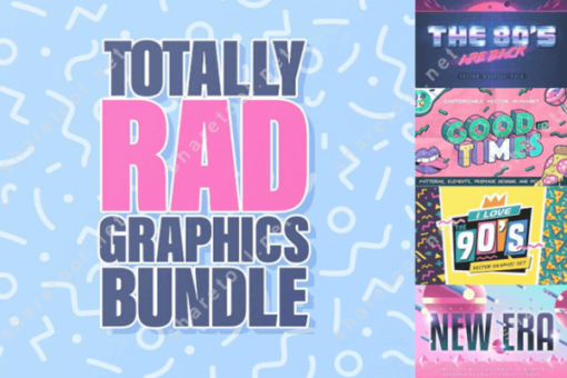 Totally Rad Vintage Graphics Bundle