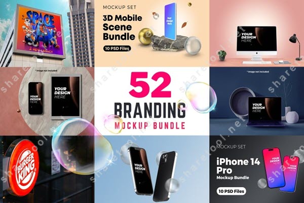 52 Branding Mockup Bundle