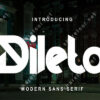 Dileto Modern Sans Serif Font