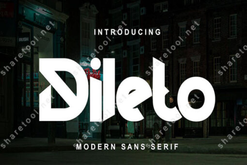 Dileto Modern Sans Serif Font