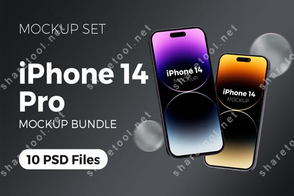 iPhone 14 Pro Mockup Bundle