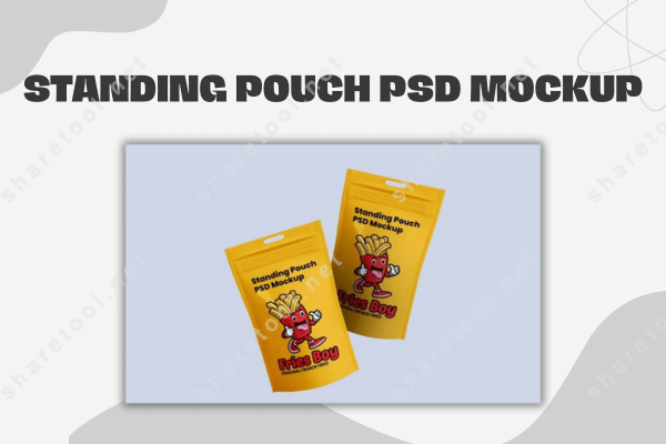 Standing Pouch PSD Mockup