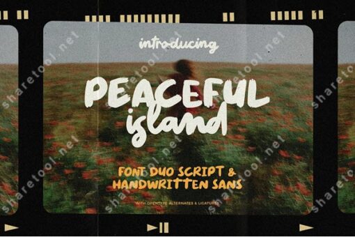 Peaceful Island Font Duo