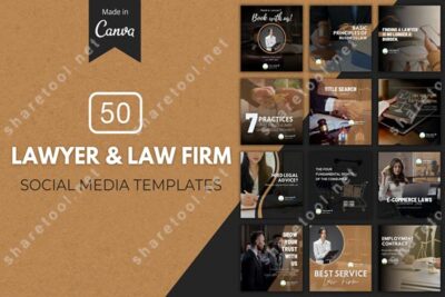 50 Premium Lawyer Canva Templates