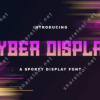 Cyber Display - Modern Sporty Font