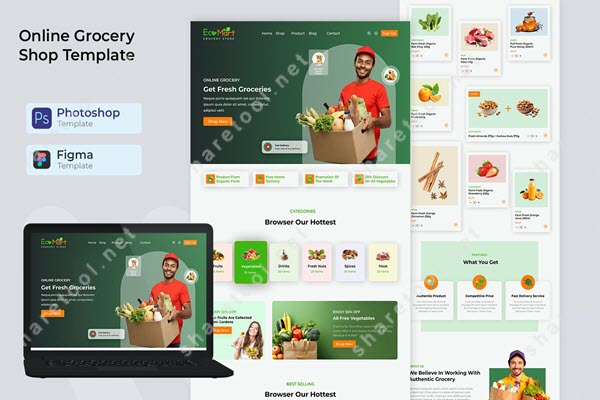 Online Grocery Shop Template