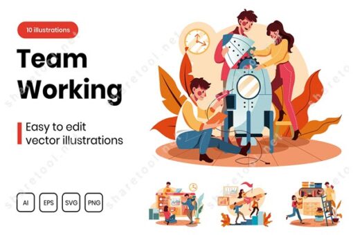 Teamwork Illustrations