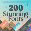 200 Stunning Serif Fonts Bundle