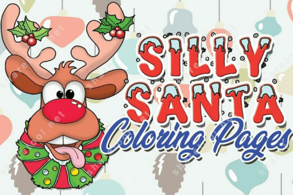 Silly Santa Coloring Pages